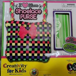 Creativity for Kids Shoelace Purse Kit - Multicolor